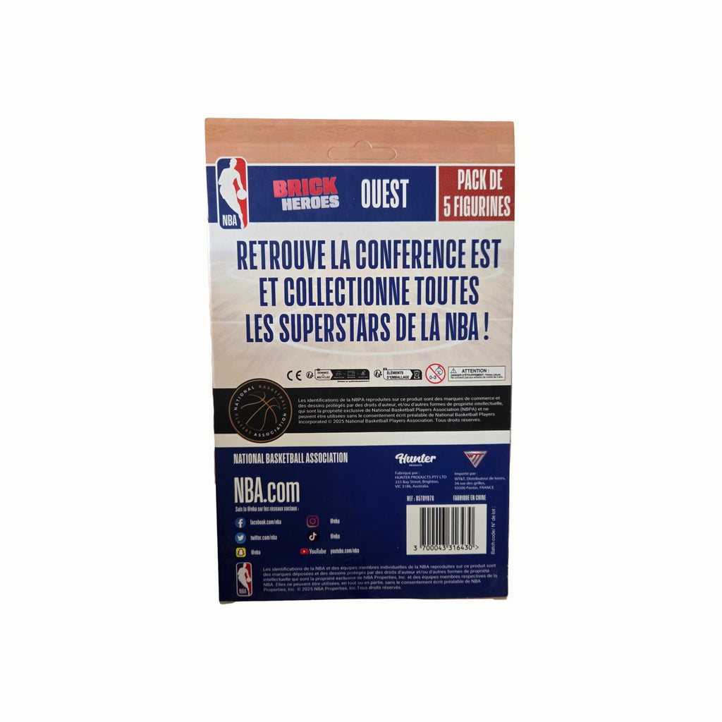Pack de 5 figurines BRICK HEROES Conférence Ouest