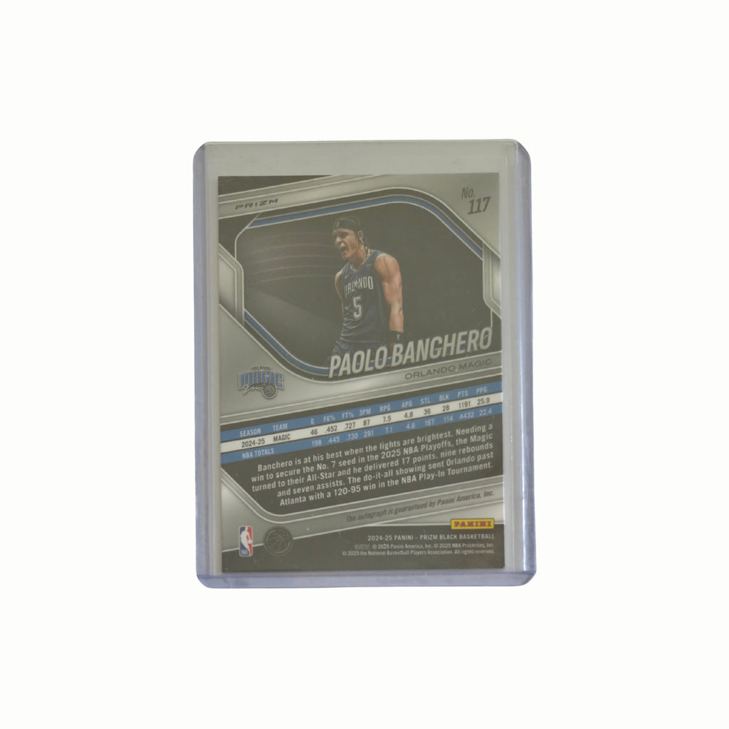 Paolo BANCHERO - Panini Prizm Black Auto - 24/25