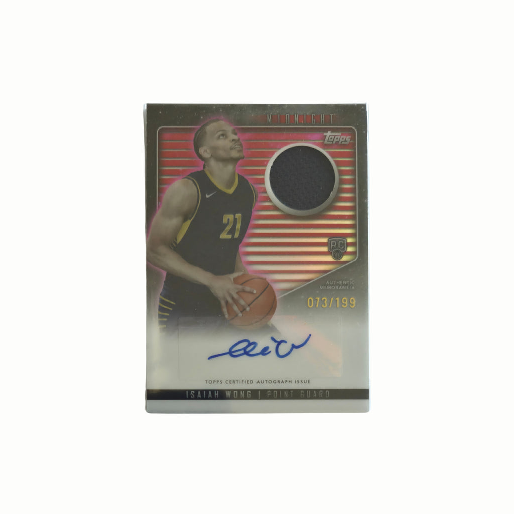 Isaiah WONG - Topps Midnight Auto Jersey /199 RC - 24/25