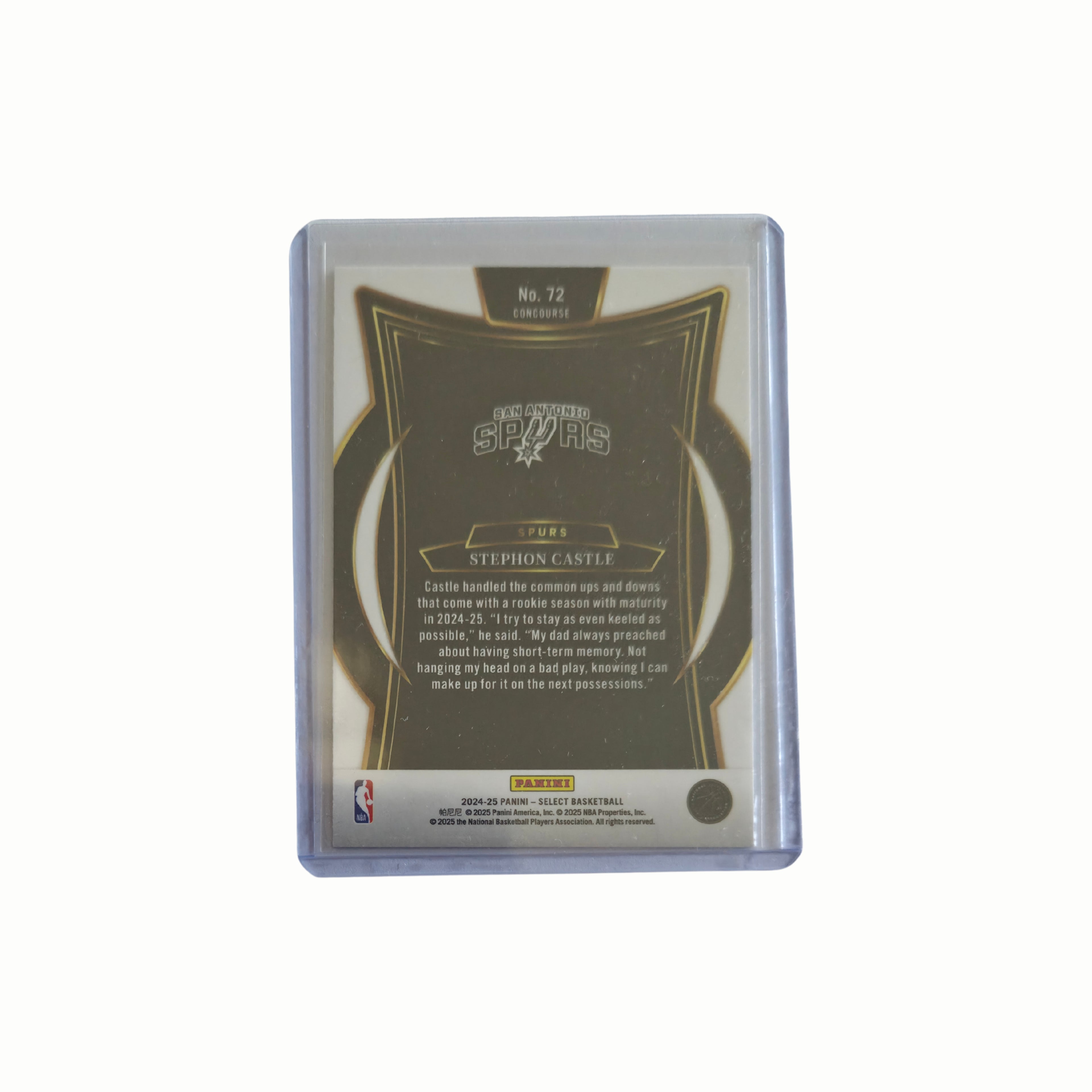 Stephon CASTLE - Panini Select RC - 24/25