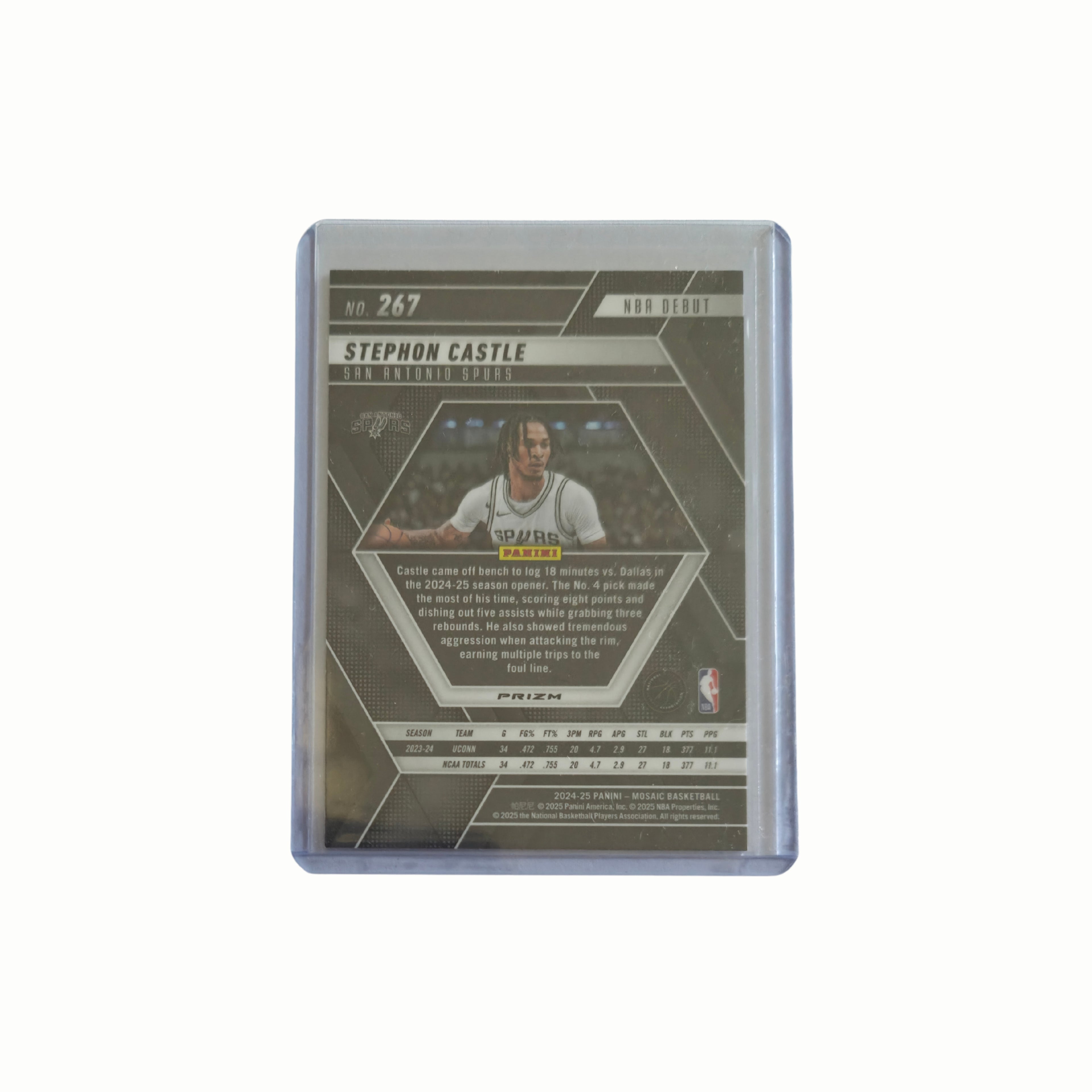 Stephon CASTLE - Panini Mosaic Velocity RC - 24/25