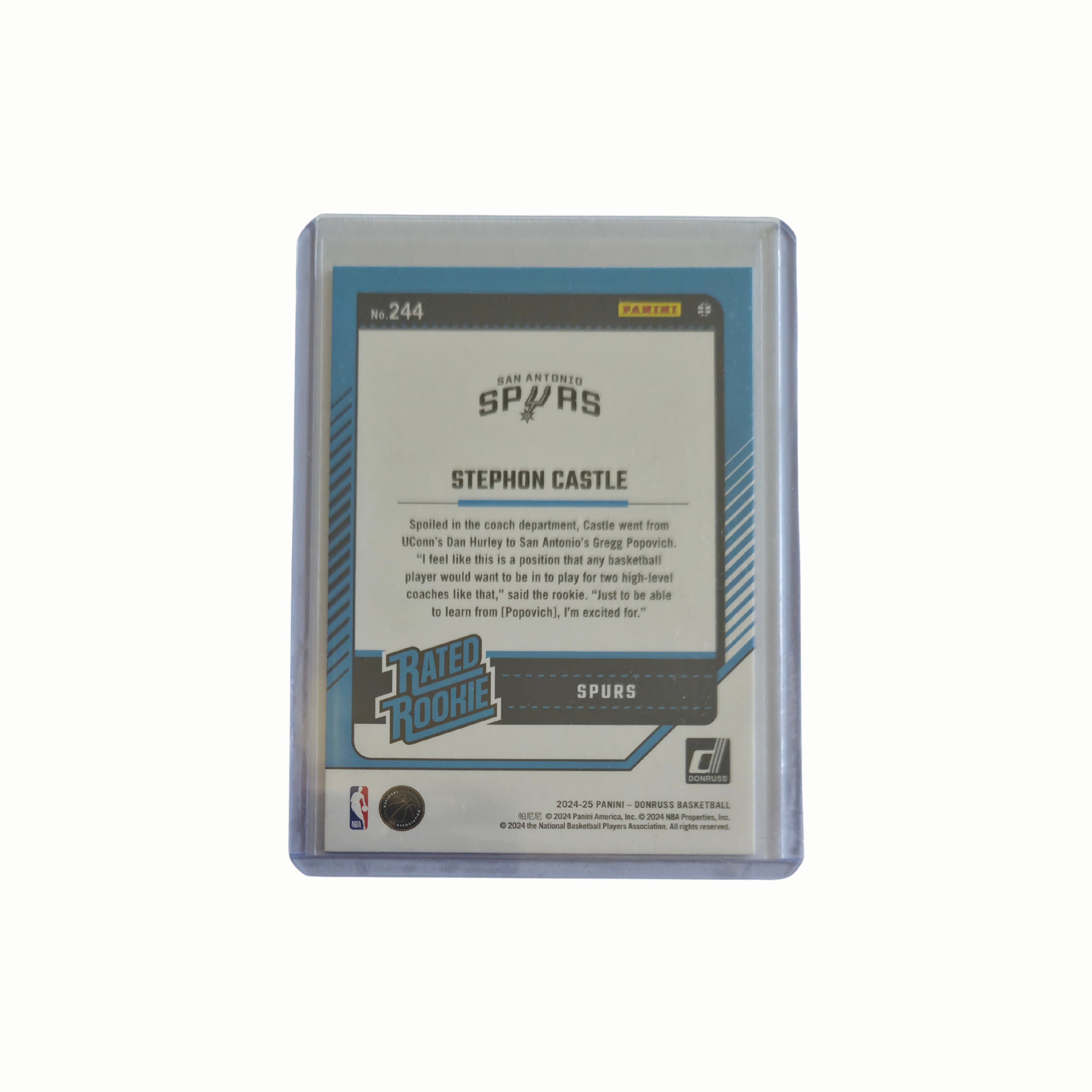 Stephon CASTLE - Panini Donruss RC - 24/25