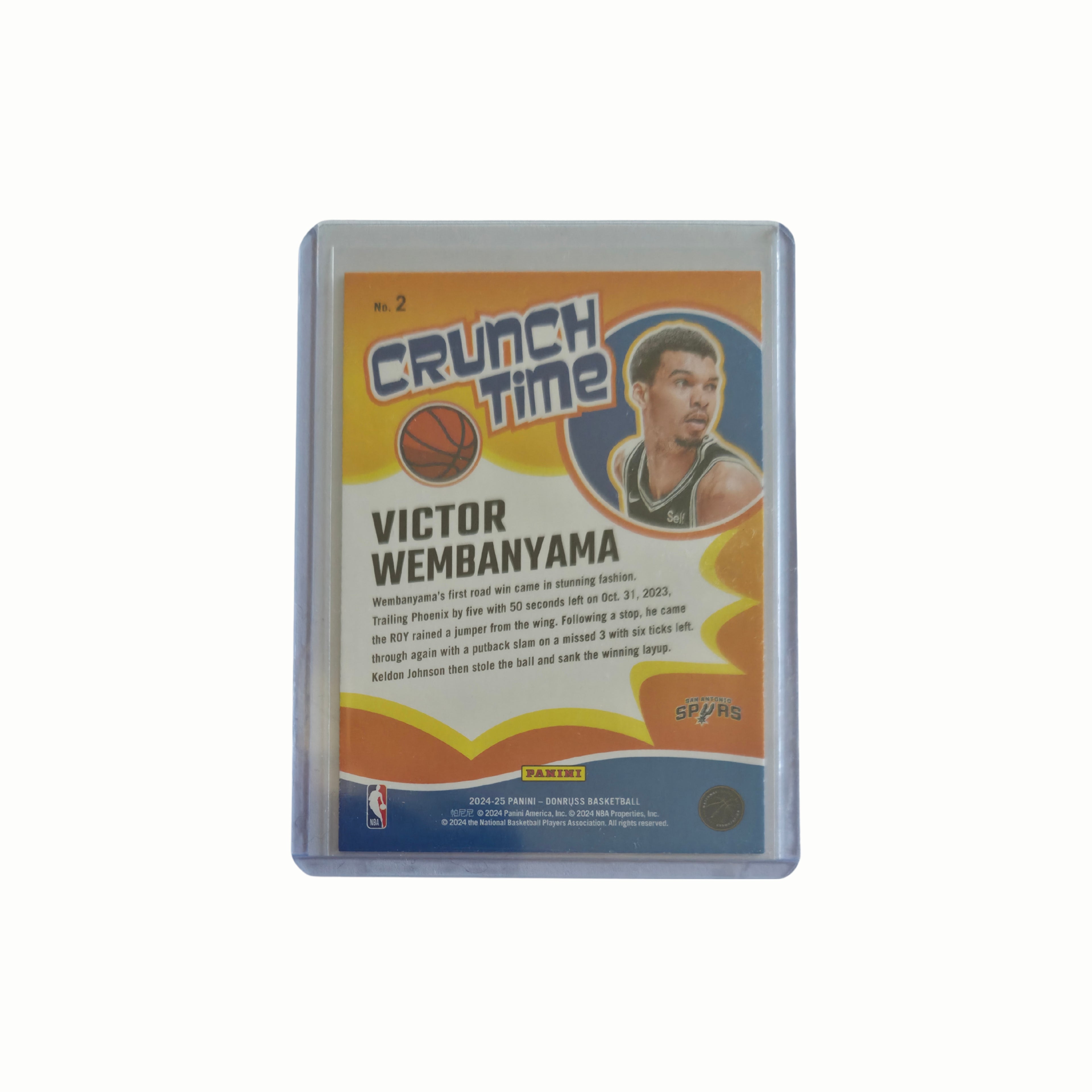 Victor WEMBANYAMA - Panini Donruss Crunch Time - 24/25