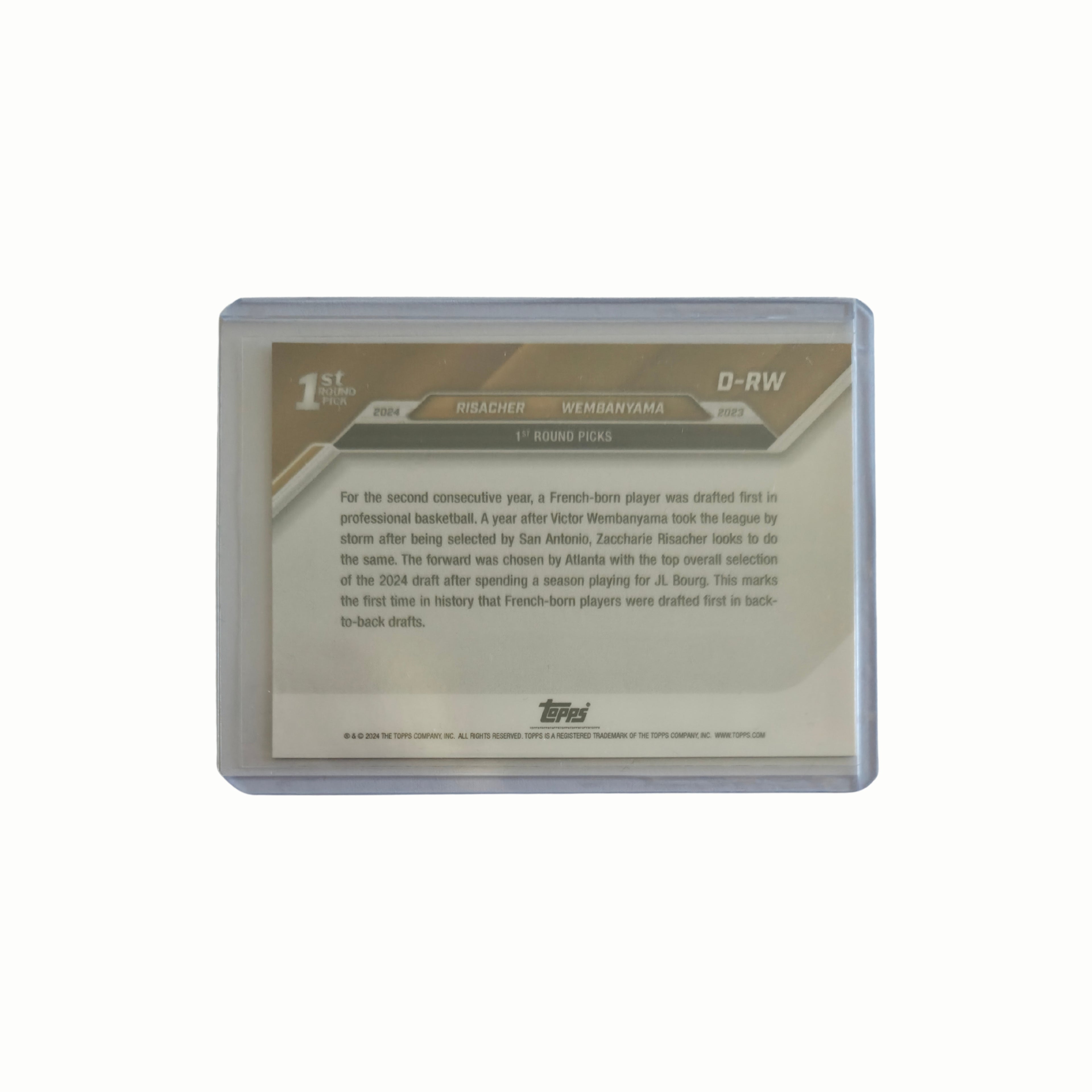 Victor WEMBANYAMA & Zaccharie RISACHER - Topps Now - 24/25