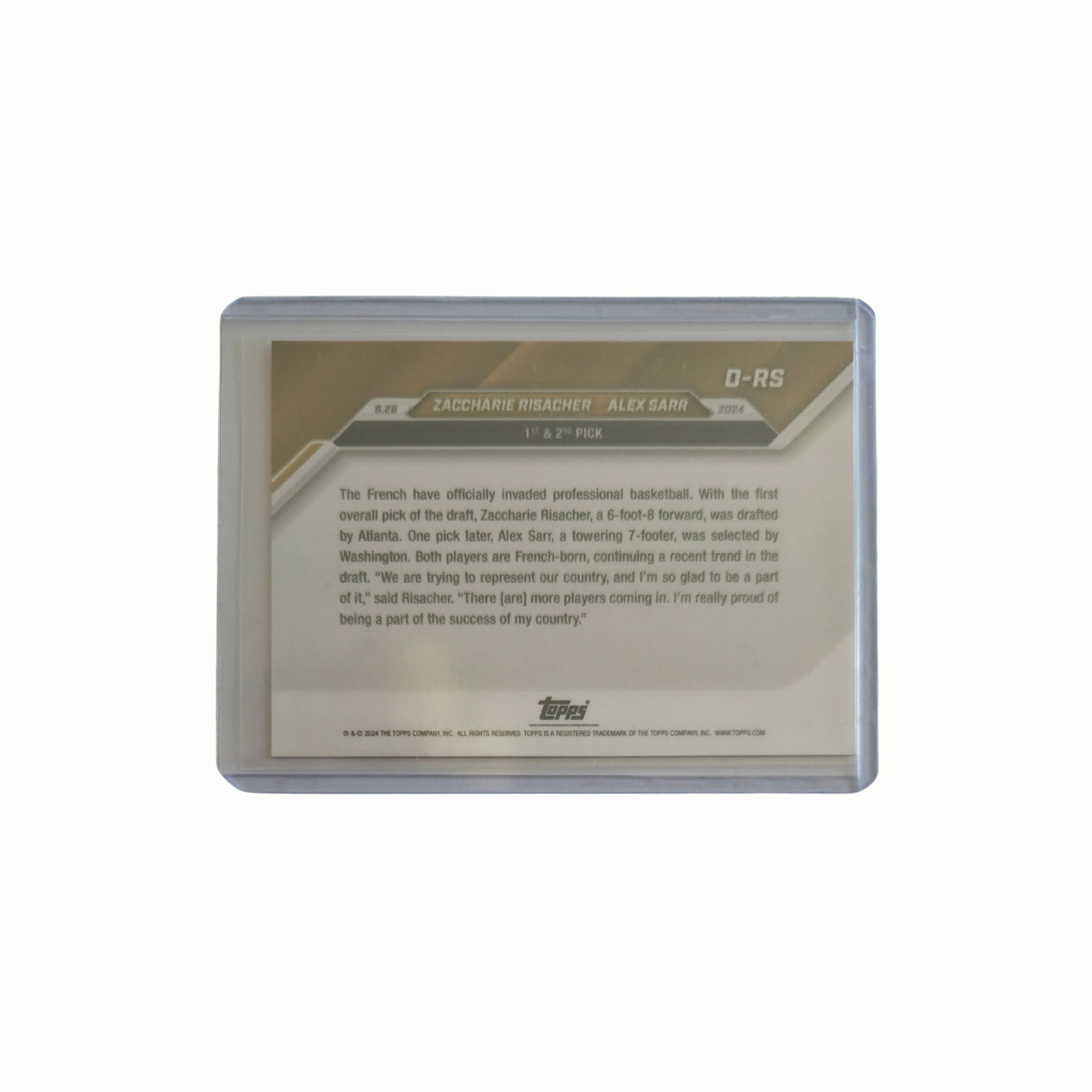 Zaccharie RISACHER & Alexandre SARR - Topps Now - 24/25