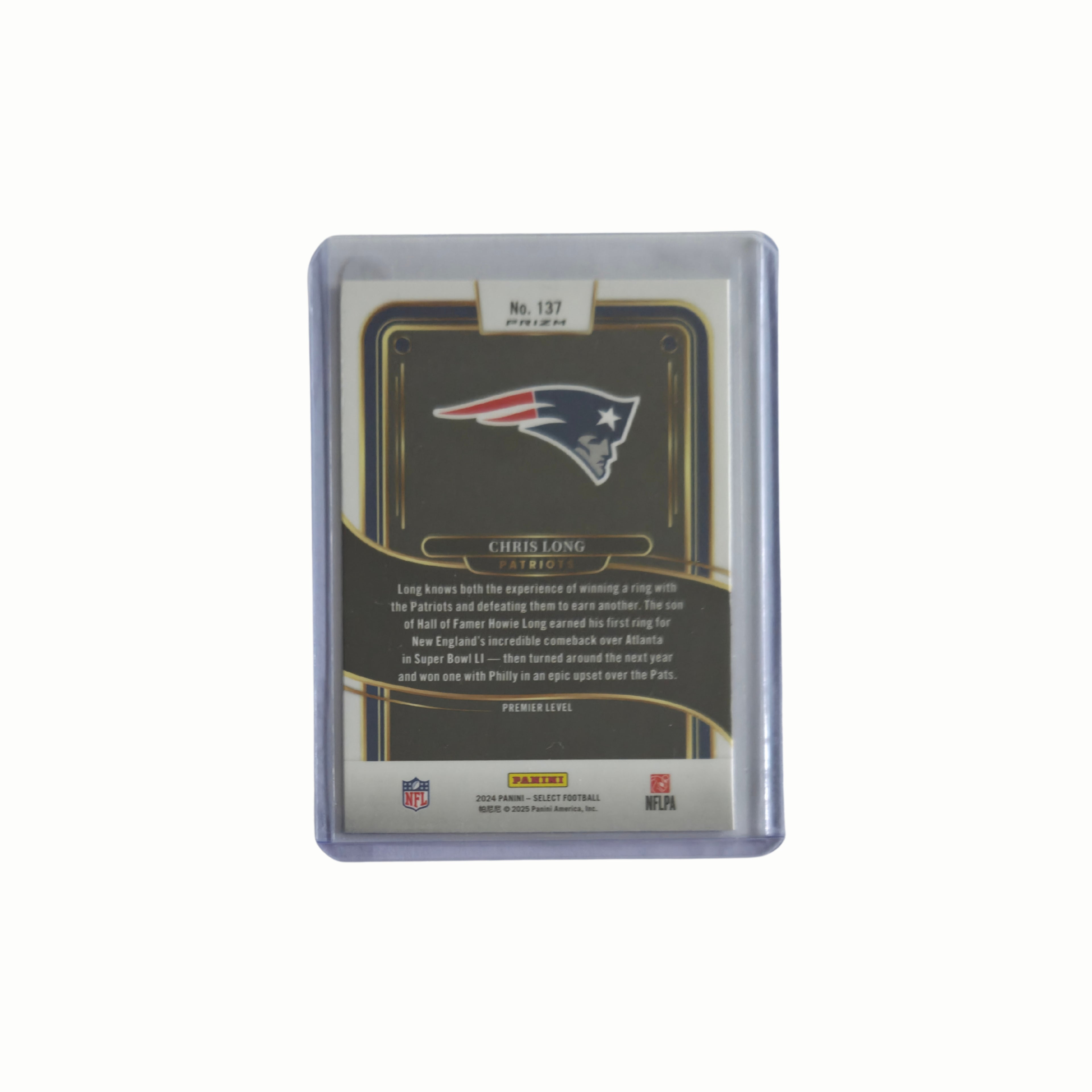 Chris LONG - Panini Select Zebra SSP - 24/25